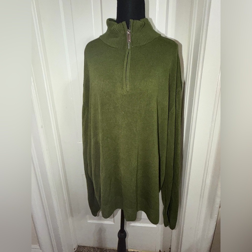 Men's size 3X Sweater - Forest Green, XXXL 3XL sweater soft grandpacore winter